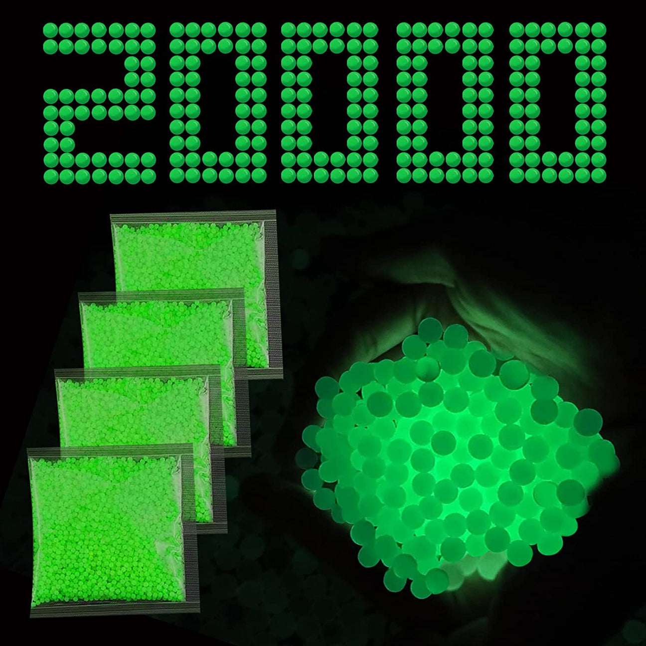 20.000 ORBEZ DE HIDROGEL LUMINOSOS